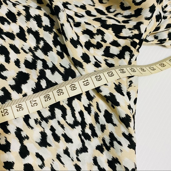 WITCHERY Womens Size 6 Ladies Animal Print Gathered Top Size 6 - Picture 13 of 16